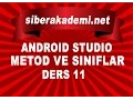Android Programlama Ders11 Metod ve Siniflar