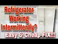 How to Fix Kenmore Refrigerator Not Cooling Enough Working Intermittently Model 106 57362700