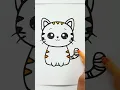 Lovely Cat Coloring Page for Toddlers