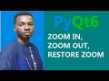 PyQt6 Notepad Clone Part 3 - Zoom In Zoom Out Restore Default Zoom