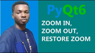PyQt6 Notepad Clone Part 3 - Zoom In Zoom Out Restore Default Zoom