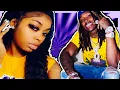 King Von kissing and hugging Asian Doll kissing and hugging in a restaurant