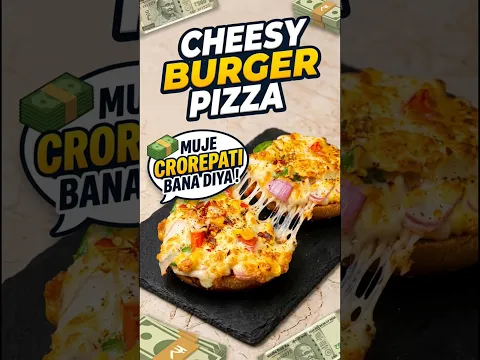 Is Burger Pizza Se Crorepati Ban Jauga? 🤯🍔🍕 #shorts #pizzaburger #burger