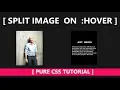 Split image on HOVER CSS 3D Effect -
