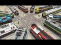 Download Lagu Twelve Trains Crossing Each other at Diamond Crossing | BeamNG.Drive