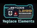 Replace Elements with Greatest Element on Right Side LeetCode Python Algorithm Visualizati