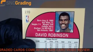SNC Grading 1990 NBA HOOPS DAVID ROBINSON ROOKIE OF THE YEAR REVIEW 1635794508942