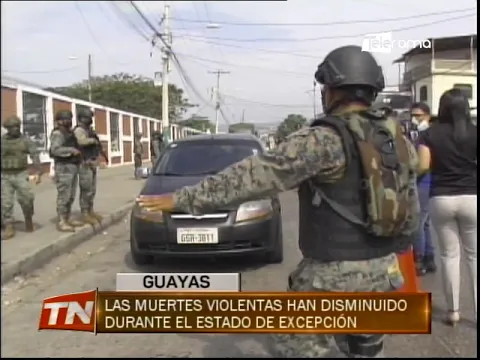 Las muertes violentas han disminuido durante el estado de excepción