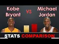 MICHAEL JORDAN VS KOBE BRYANT NBA LEGENDS STATS COMPARISON
