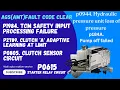 AGS AMT P2789 Clutch A Adaptive learning at limit P184A Pump off failed P0944 Hydraulic pressure