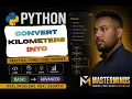 How to convert kilometers into miles using Python