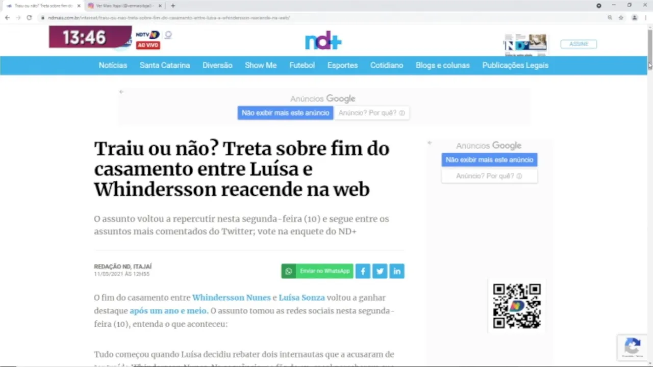 Polêmica envolvendo Whindersson Nunes e Luísa Sonza