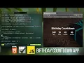 Birt ay Countdown App in HTML CSS and JavaScript ASMR Coding No Talking
