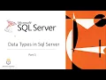Data types in SQL Server in