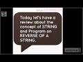 String Reverse C Tutorial Vyshnavi Pabba