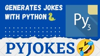 Python Program To Create Jokes in Android using Pydroid-3 Pyjokes Edubasics Python Projects