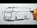 Cara Menggambar Bus JB 5 #herukwinarko