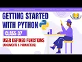 CLASS-37 GETTING STARTED WITH PYTHON