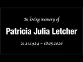 Patricia Julia Letcher s Funeral