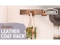 DIY Leather Coat Rack