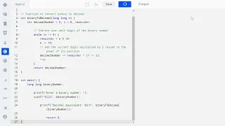 C Program to Convert Binary to Decimal Number Binary to Decimal Conversion in C