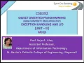 Prof Suja A Alex MCQs Unit III Java CS8392 Object Oriented Programming