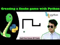 How to Creating a Snake game with Python Bangla snake game tutorial Bangla how to make snake game