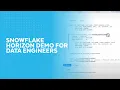 Snowflake Horizon Demo For Data Engineers