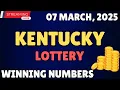 Kentucky Midday Lottery Results For - 07 Mar 2025
