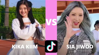 kika kim vs sia jiwoo latest tiktok dance compilation september 2022