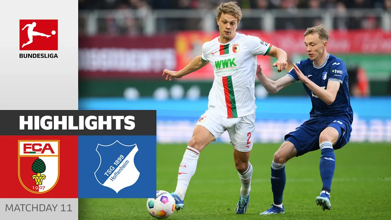 FC Augsburg - TSG Hoffenheim 1-1 | Highlights | Matchday 11 ...