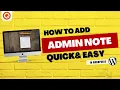 How to Add Admin Note in Detailed Report with WordPress Quiz Plugin