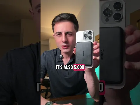 The thinnest power bank I’ve seen - Anker Qi 2 wireless phone power bank #ryanreviews #wireless