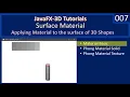 Material About Materials - JavaFx 3D Tutorial