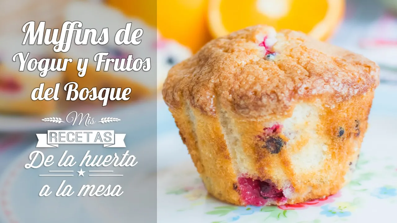 Muffins de Yogur y Frutos del Bosque   De la huerta a la mesa   Quiero Cupcakes!