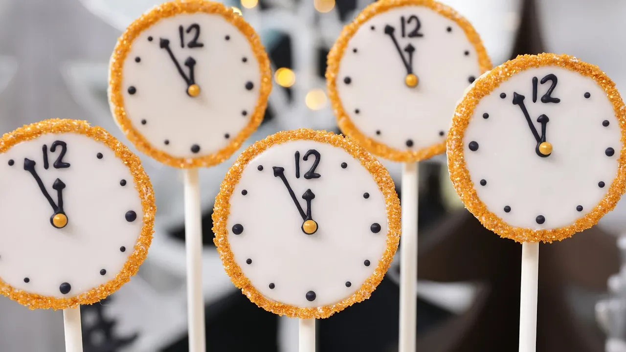 NEW YEARS COOKIE POPS (Vegan!)