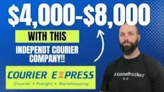 This Independent Courier makes 4 000- 8 000 a month Courier Express