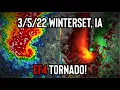 Winterset IA EF4 Tornado Radar Loop - March 5 2022