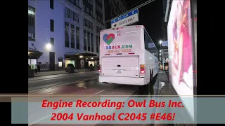 NeoplanDude Soundclip Engine Recording Owl Bus Inc 2004 Vanhool C2045