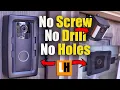 No Screws No Holes WiFi Security Camera Mounting - Doorbell BOA Door Mount Window Mount