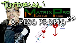 MatrixPro2D   tutorial 8: peso propio en la estructura y Combos