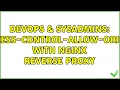 DevOps SysAdmins Access-Control-Allow-Origin with nginx reverse proxy