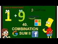 Combination Sum II Leetcode 40 Amazon Google Facebook interview question