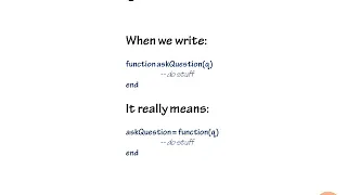 38 - Using Functions in Lua