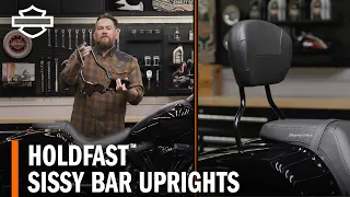 Harley-Davidson Holdfast Sissy Bar Upright Install