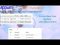 TEXT Function A function which formats the value Important Appian Function