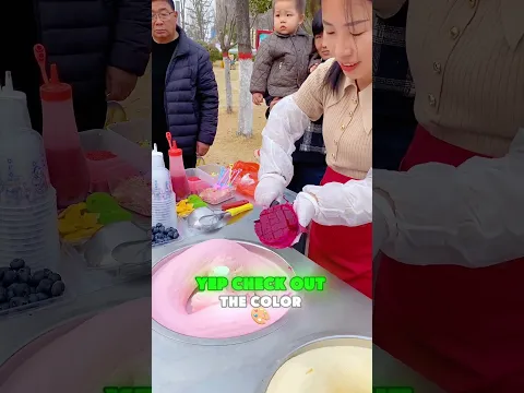 Would you wanna try this fruit ice cream? 🍦🤤 #funny #icecream #shorts