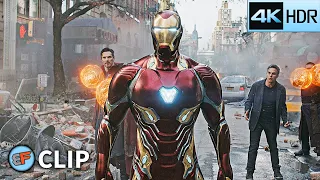avengers vs ebony maw u0026 cull obsidian avengers infinity war 2018 imax 4k hdr movie clip