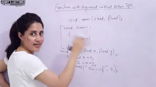 C - 90 Functions in C-part 7 Function With Argument Without Return Type