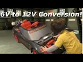 How to Make Your Power Wheels Faster 6V to 12V Conversion
